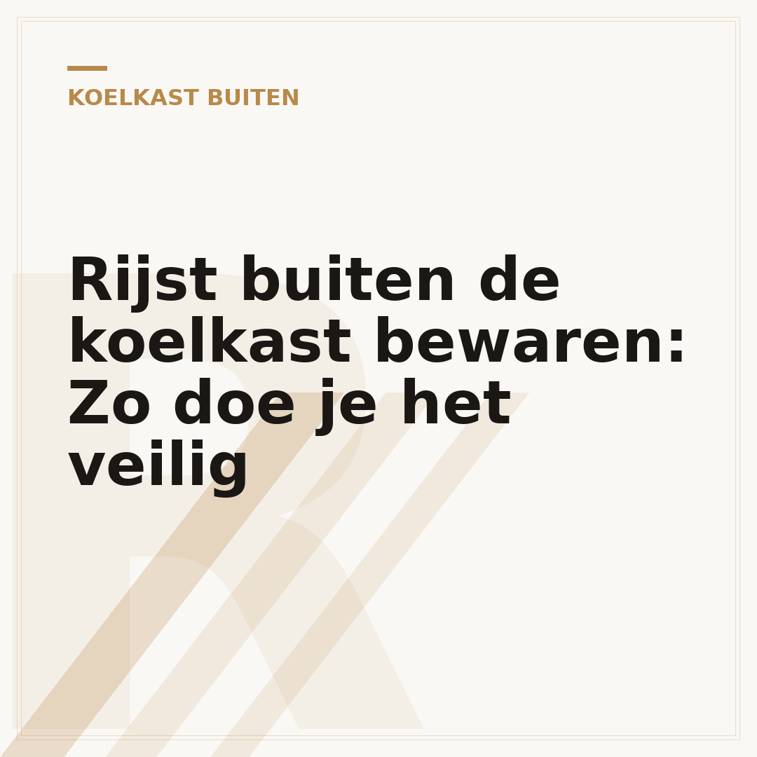 Rijst buiten de koelkast bewaren: Zo doe je het veilig