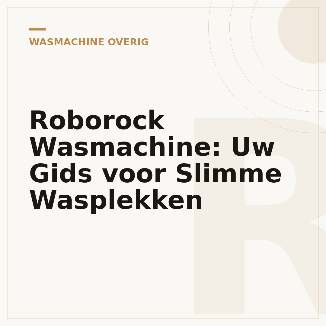 Roborock Wasmachine: Uw Gids voor Slimme Wasplekken