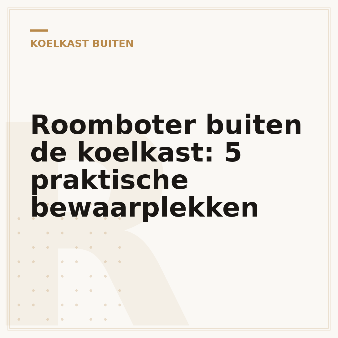 Roomboter buiten de koelkast: 5 praktische bewaarplekken