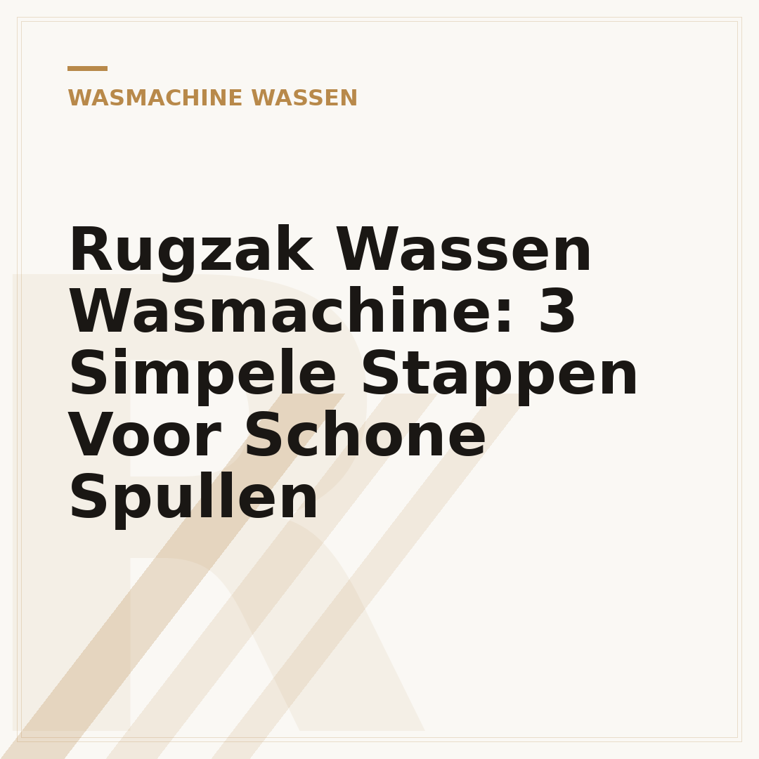 Rugzak Wassen Wasmachine: 3 Simpele Stappen Voor Schone Spullen