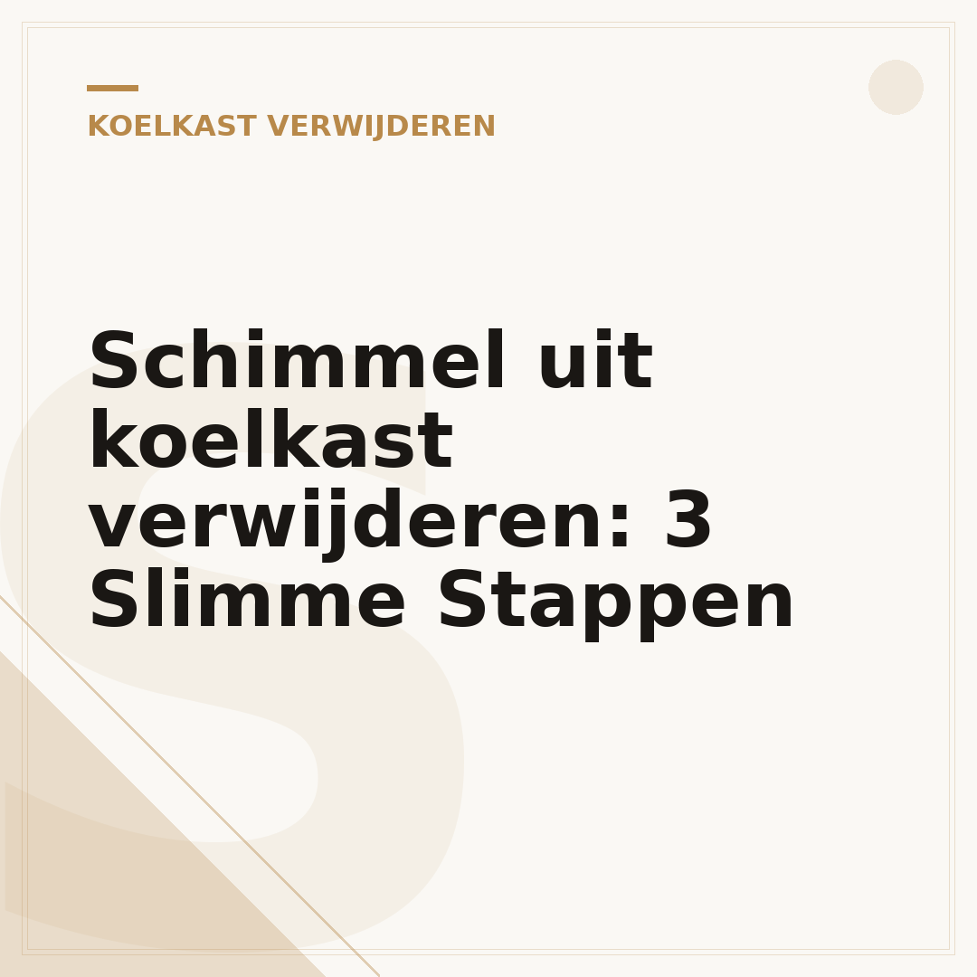 Schimmel uit koelkast verwijderen: 3 Slimme Stappen
