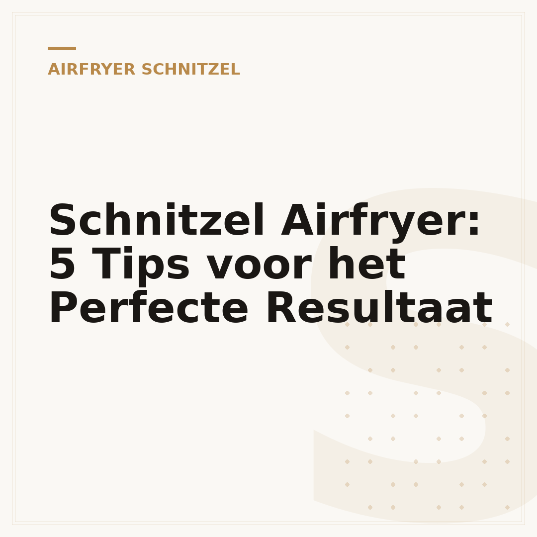 Schnitzel Airfryer: 5 Tips voor het Perfecte Resultaat