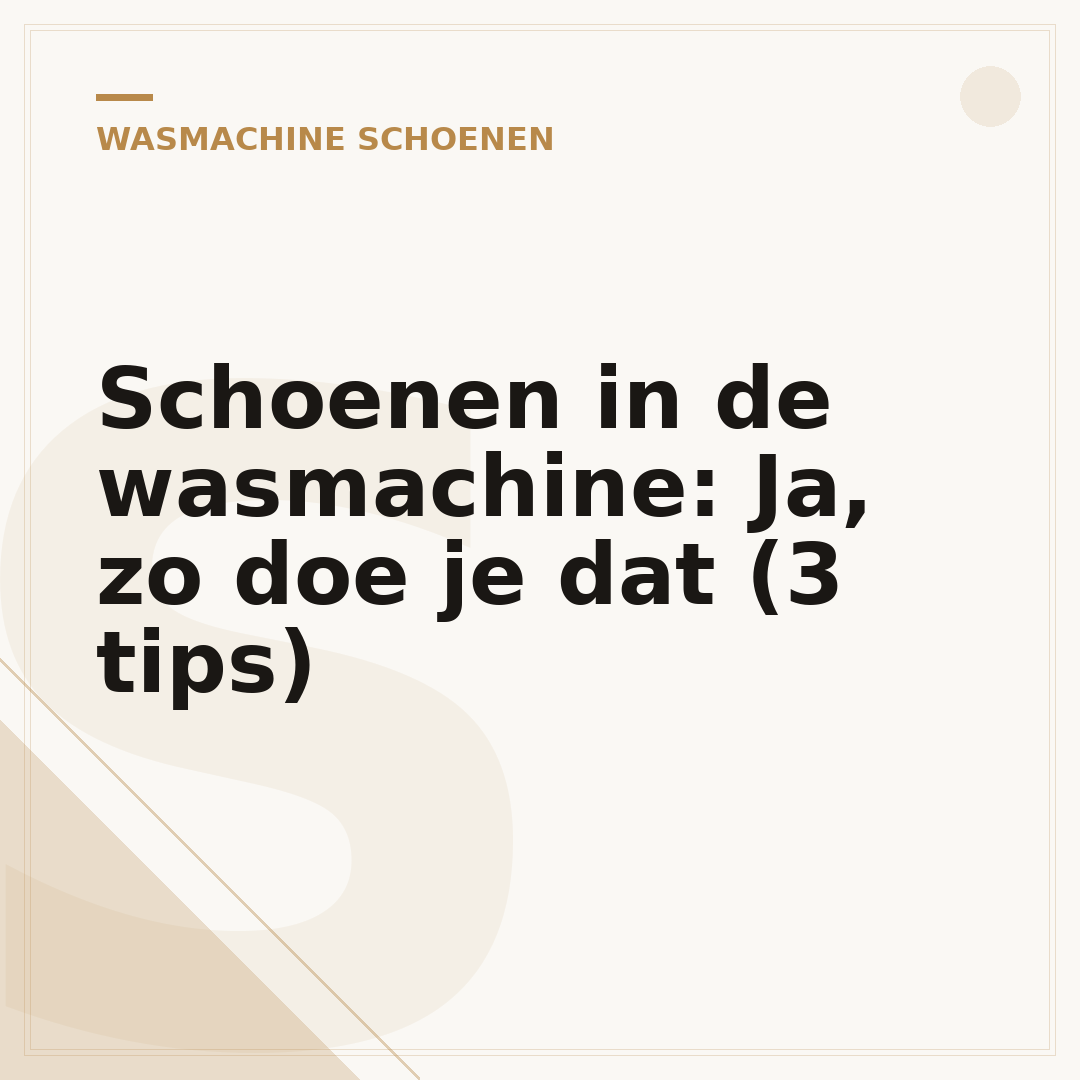 Schoenen in de wasmachine: Ja, zo doe je dat (3 tips)