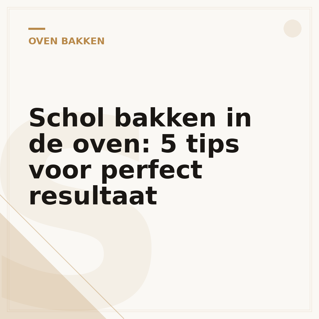 Schol bakken in de oven: 5 tips voor perfect resultaat