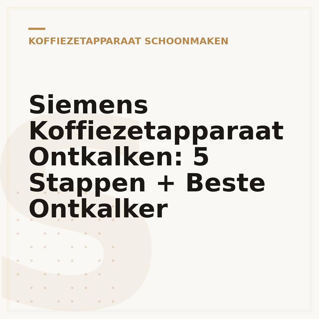 Siemens Koffiezetapparaat Ontkalken: 5 Stappen + Beste Ontkalker