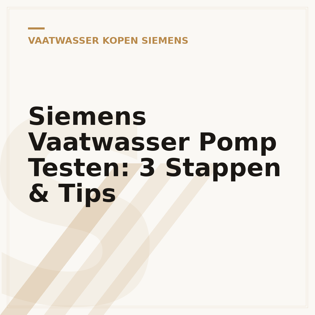 Siemens Vaatwasser Pomp Testen: 3 Stappen & Tips