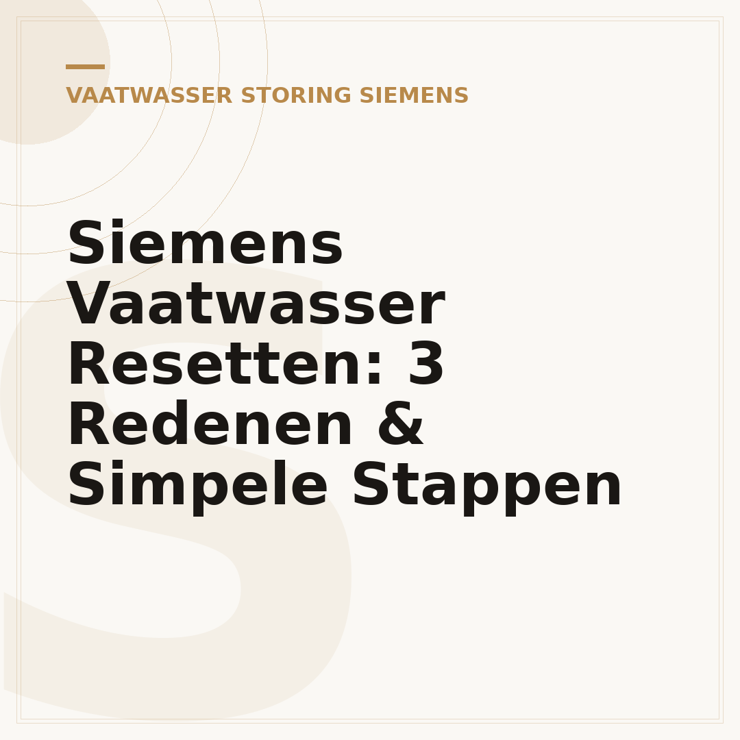 Siemens Vaatwasser Resetten: 3 Redenen & Simpele Stappen