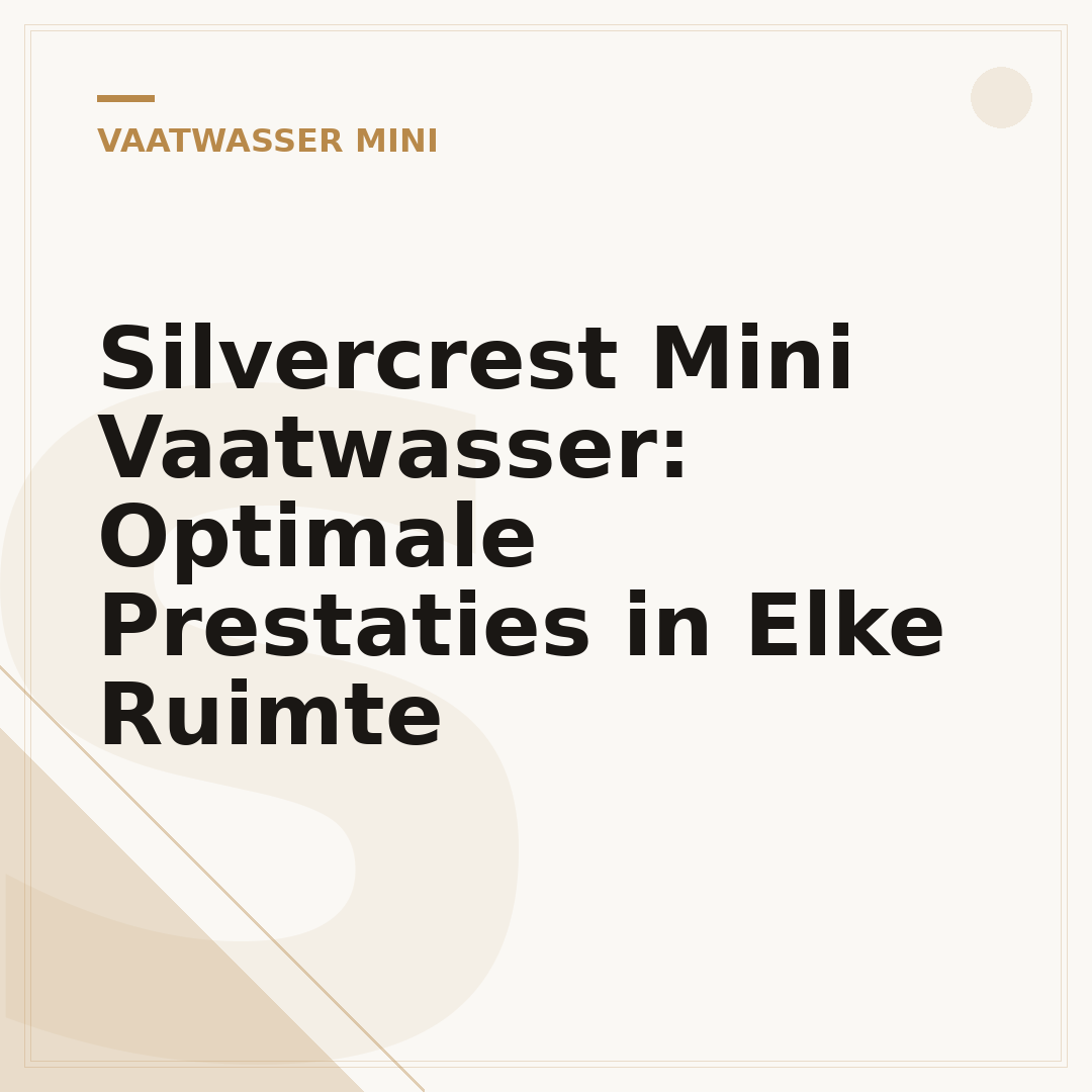 Silvercrest Mini Vaatwasser: Optimale Prestaties in Elke Ruimte