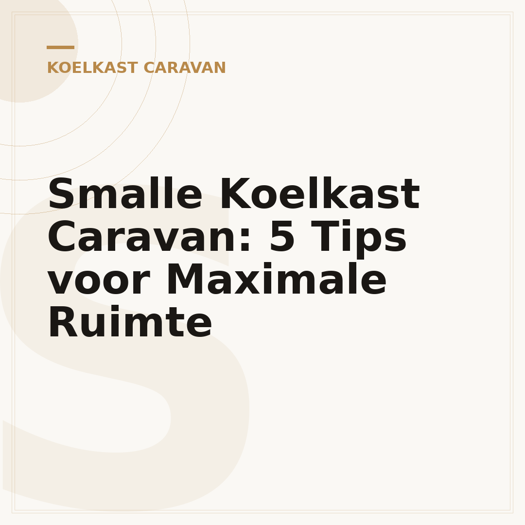 Smalle Koelkast Caravan: 5 Tips voor Maximale Ruimte