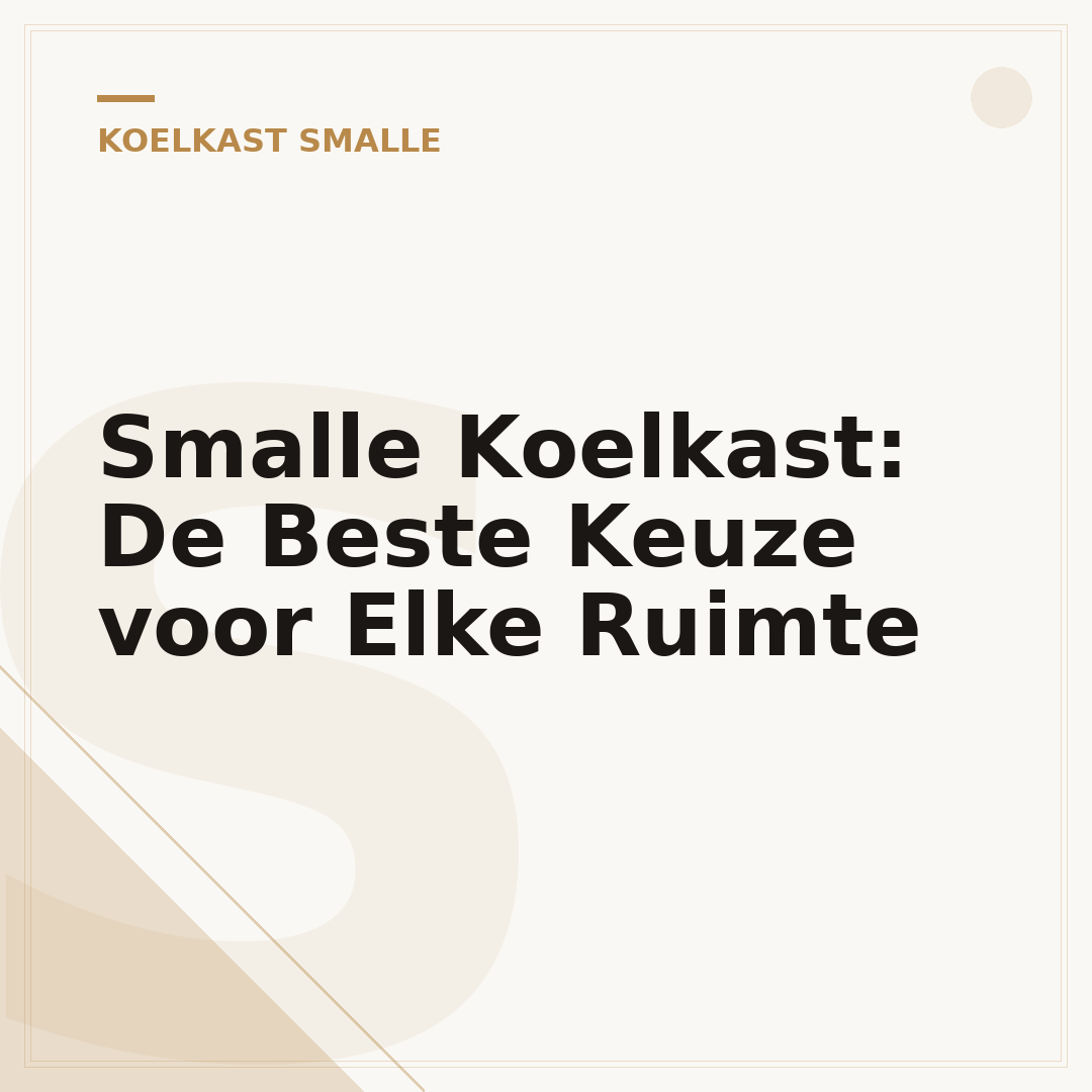 Smalle Koelkast: De Beste Keuze voor Elke Ruimte