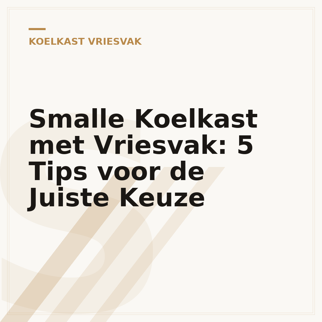 Smalle Koelkast met Vriesvak: 5 Tips voor de Juiste Keuze