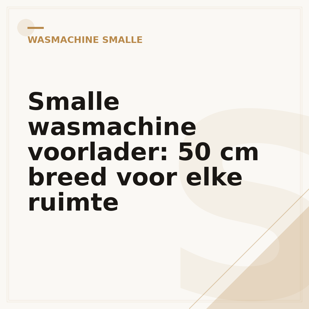 Smalle wasmachine voorlader: 50 cm breed voor elke ruimte