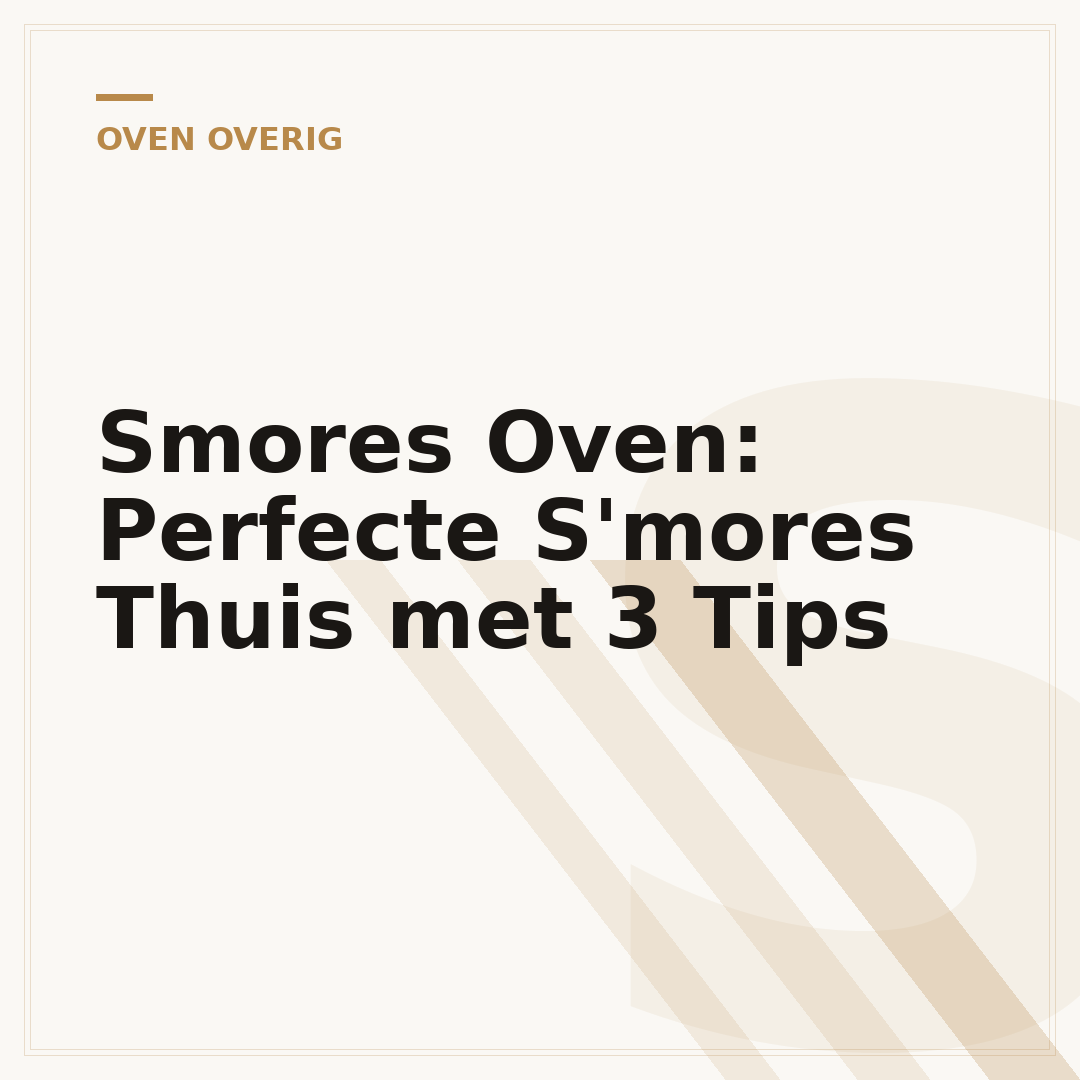 Smores Oven: Perfecte S'mores Thuis met 3 Tips
