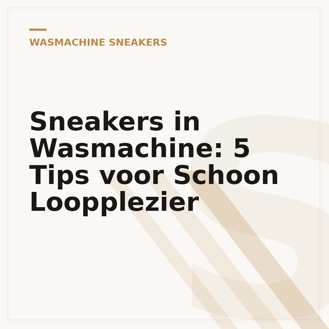 Sneakers in Wasmachine: 5 Tips voor Schoon Loopplezier