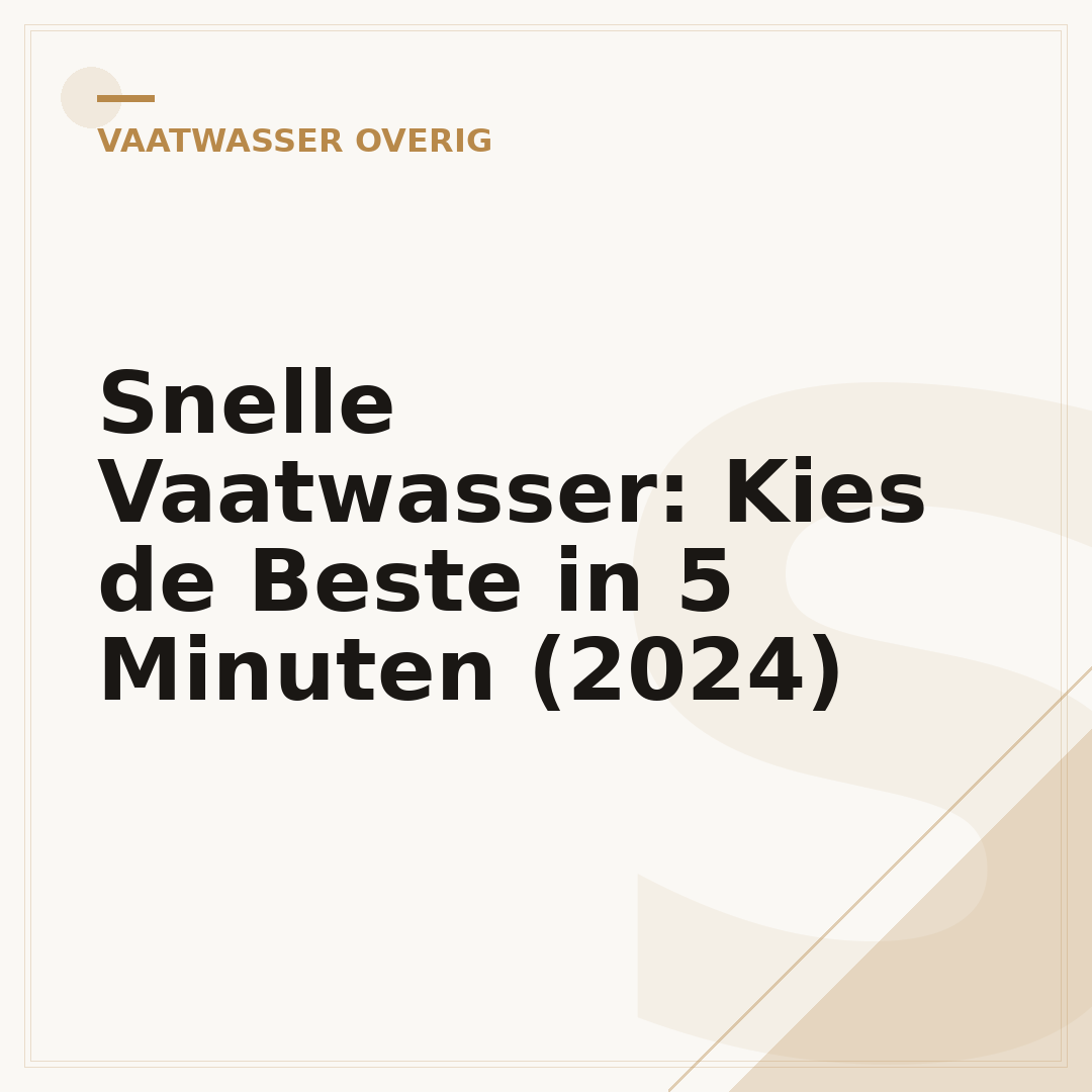 Snelle Vaatwasser: Kies de Beste in 5 Minuten (2024)