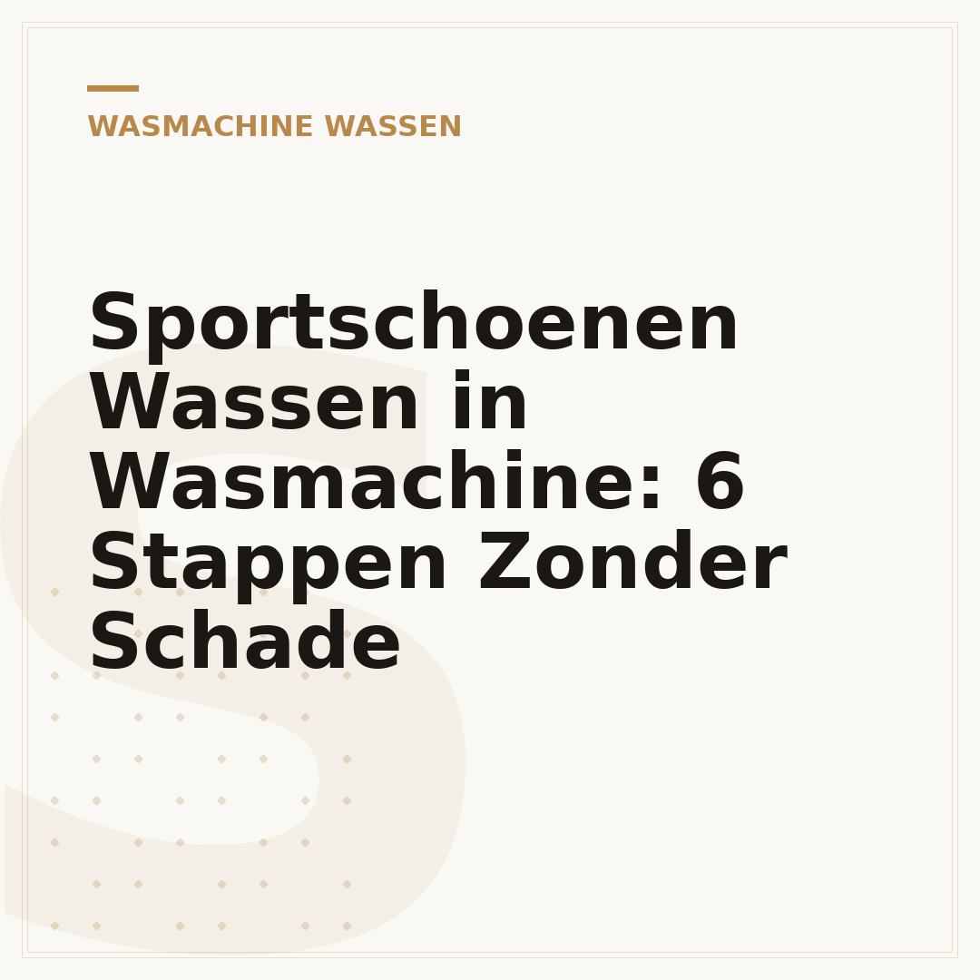 Sportschoenen Wassen in Wasmachine: 6 Stappen Zonder Schade