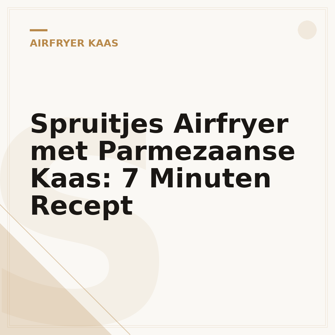Spruitjes Airfryer met Parmezaanse Kaas: 7 Minuten Recept