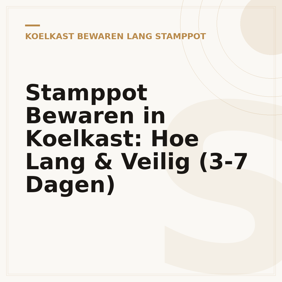 Stamppot Bewaren in Koelkast: Hoe Lang & Veilig (3-7 Dagen)