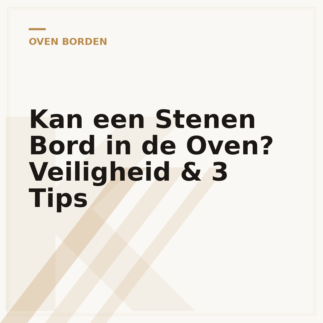 Kan een Stenen Bord in de Oven? Veiligheid & 3 Tips