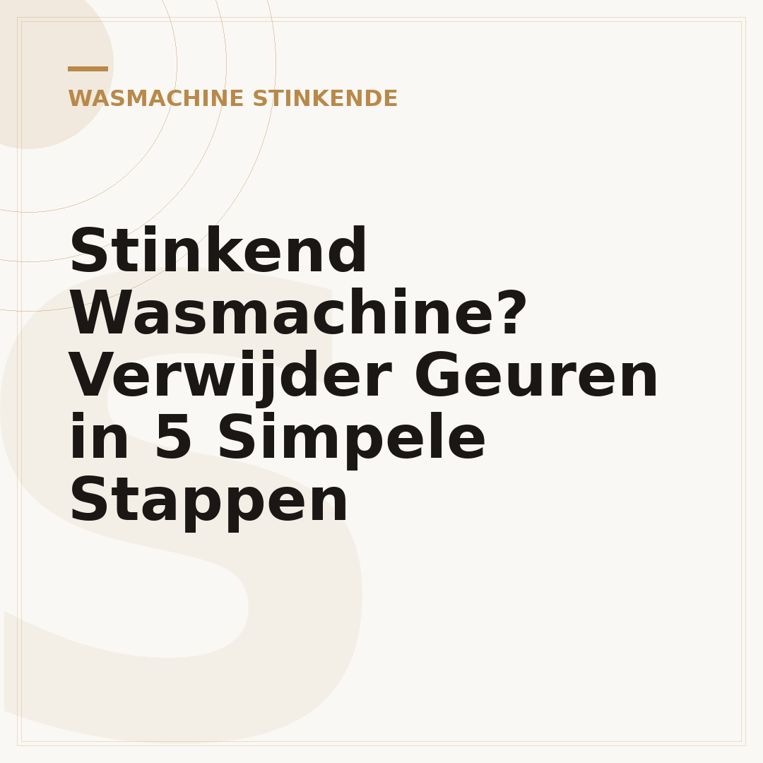 Stinkend Wasmachine? Verwijder Geuren in 5 Simpele Stappen