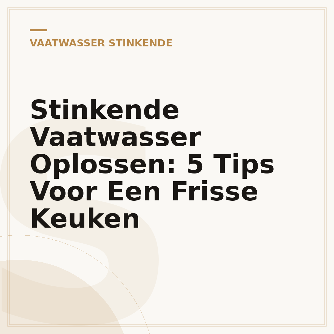 Stinkende Vaatwasser Oplossen: 5 Tips Voor Een Frisse Keuken