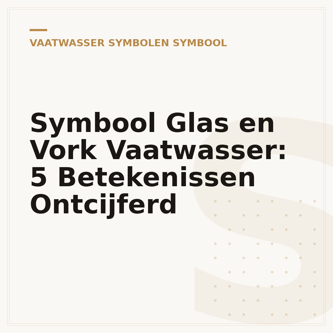 Symbool Glas en Vork Vaatwasser: 5 Betekenissen Ontcijferd