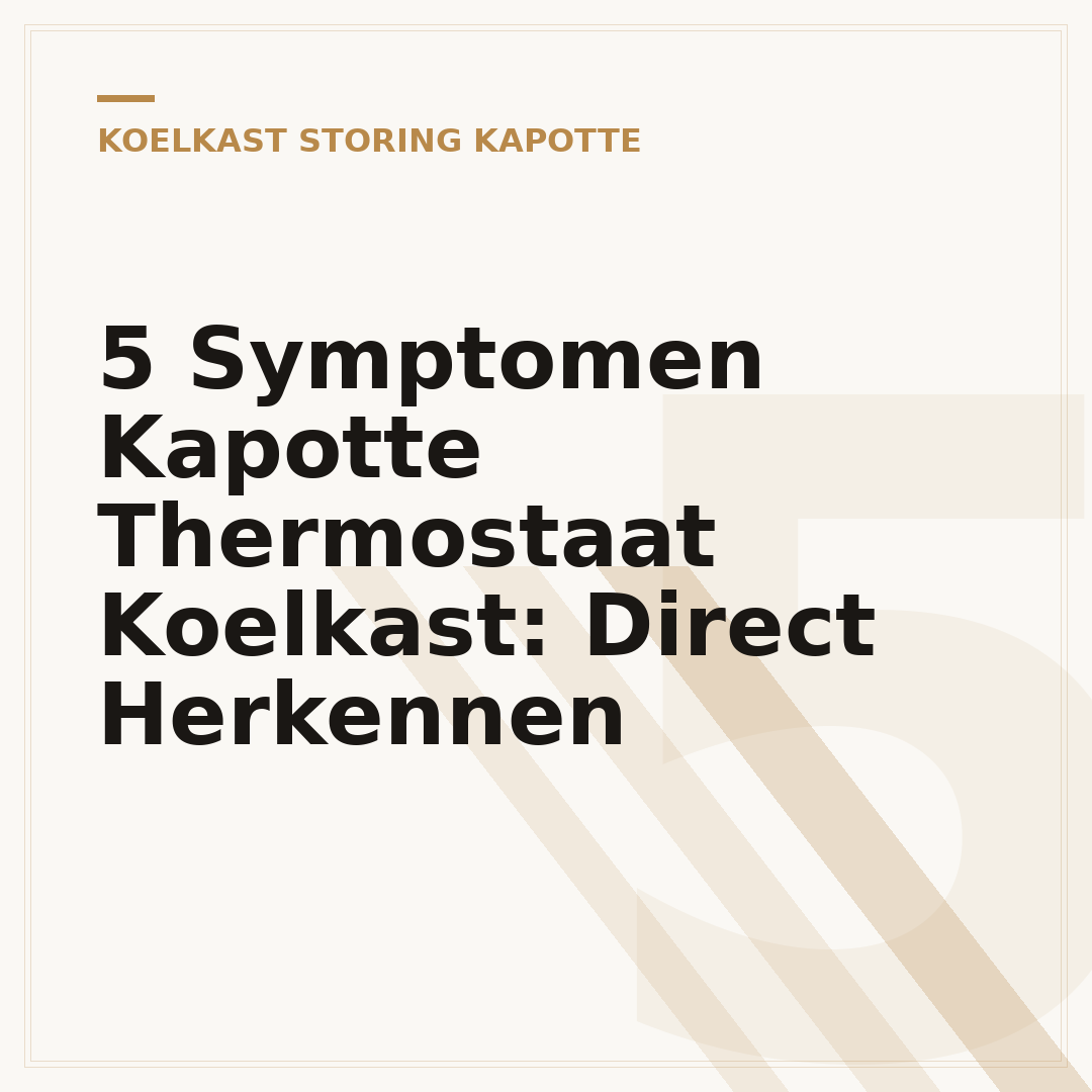 5 Symptomen Kapotte Thermostaat Koelkast: Direct Herkennen