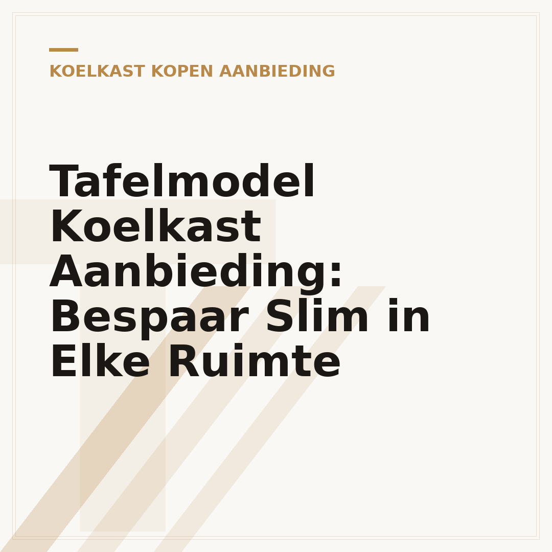 Tafelmodel Koelkast Aanbieding: Bespaar Slim in Elke Ruimte
