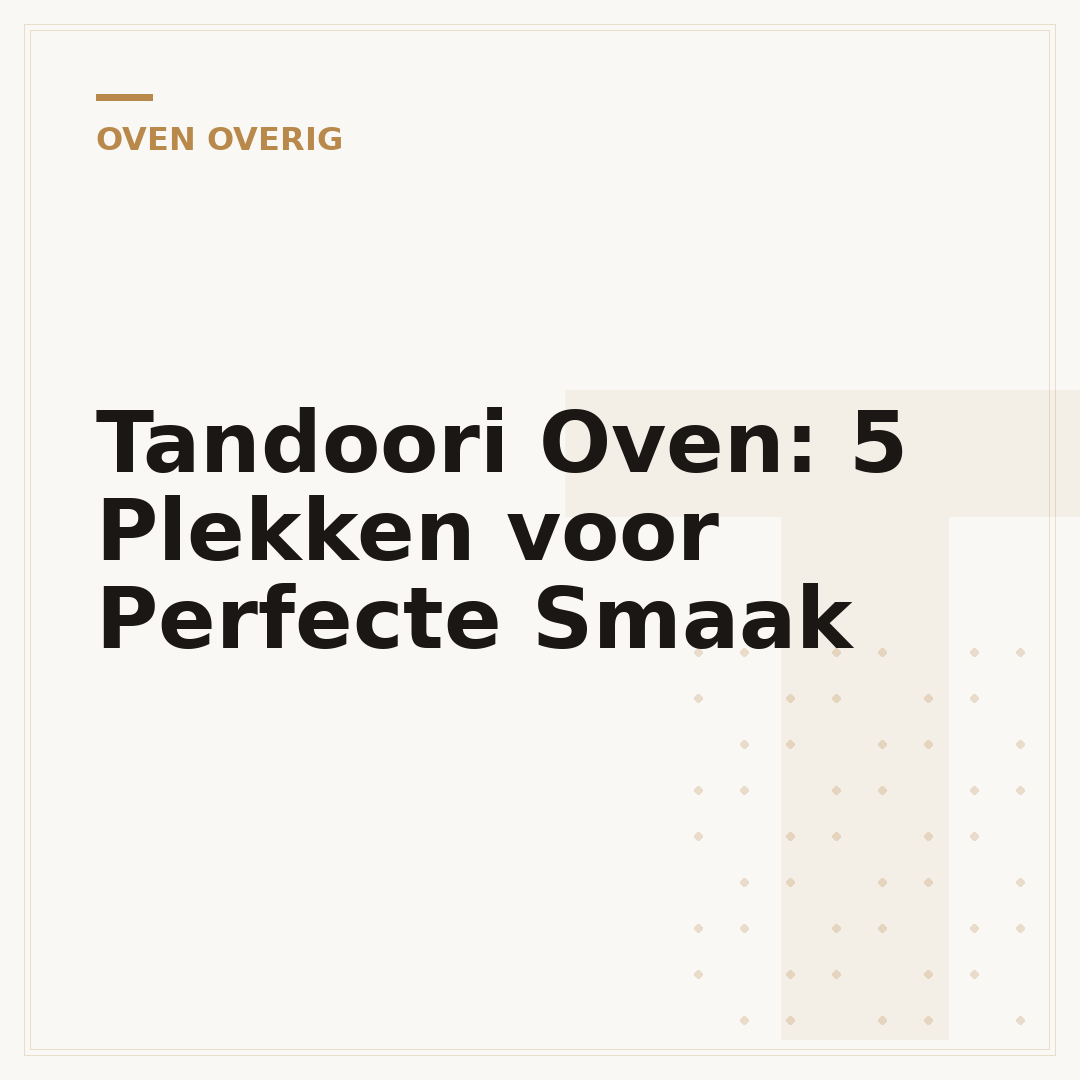 Tandoori Oven: 5 Plekken voor Perfecte Smaak