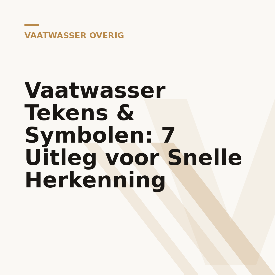 Vaatwasser Tekens & Symbolen: 7 Uitleg voor Snelle Herkenning