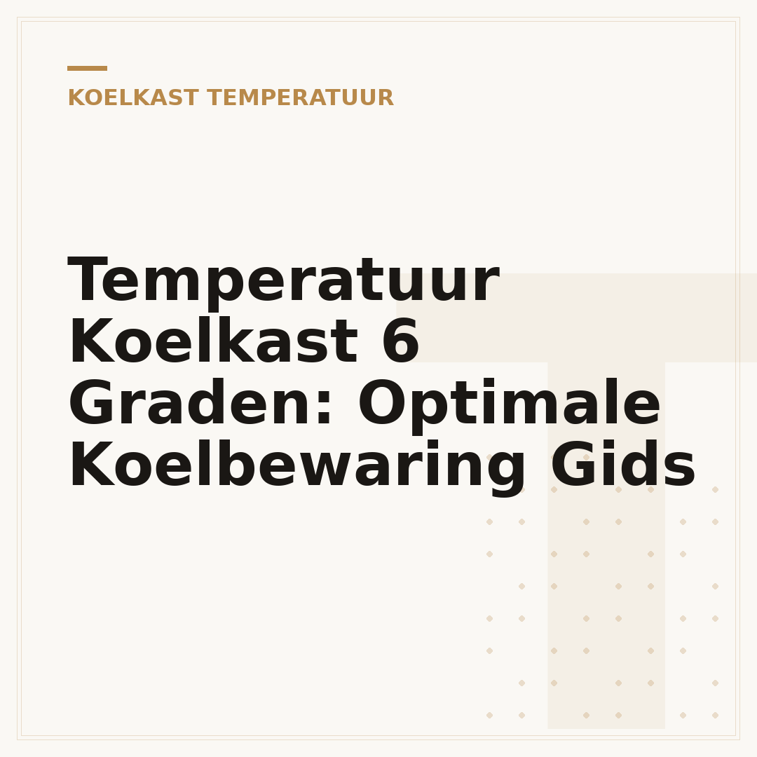 Temperatuur Koelkast 6 Graden: Optimale Koelbewaring Gids