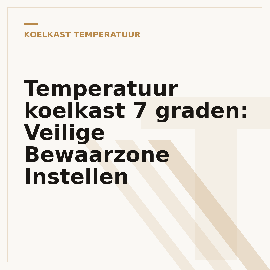 Temperatuur koelkast 7 graden: Veilige Bewaarzone Instellen