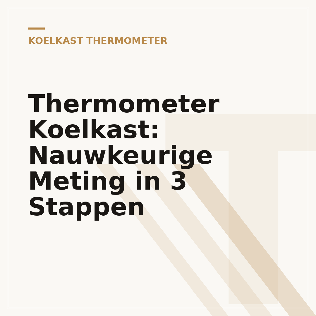 Thermometer Koelkast: Nauwkeurige Meting in 3 Stappen
