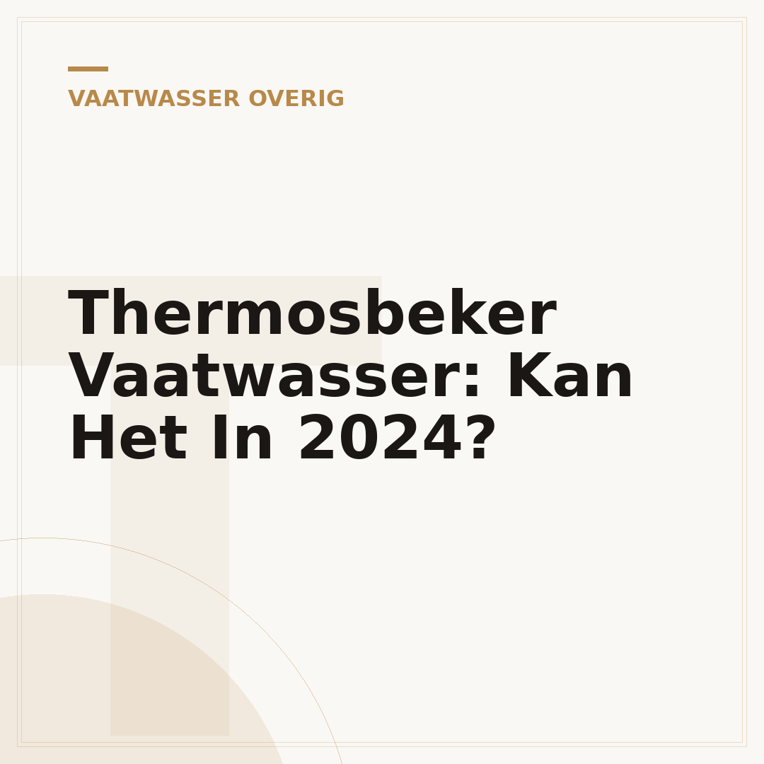 Thermosbeker Vaatwasser: Kan Het In 2024?