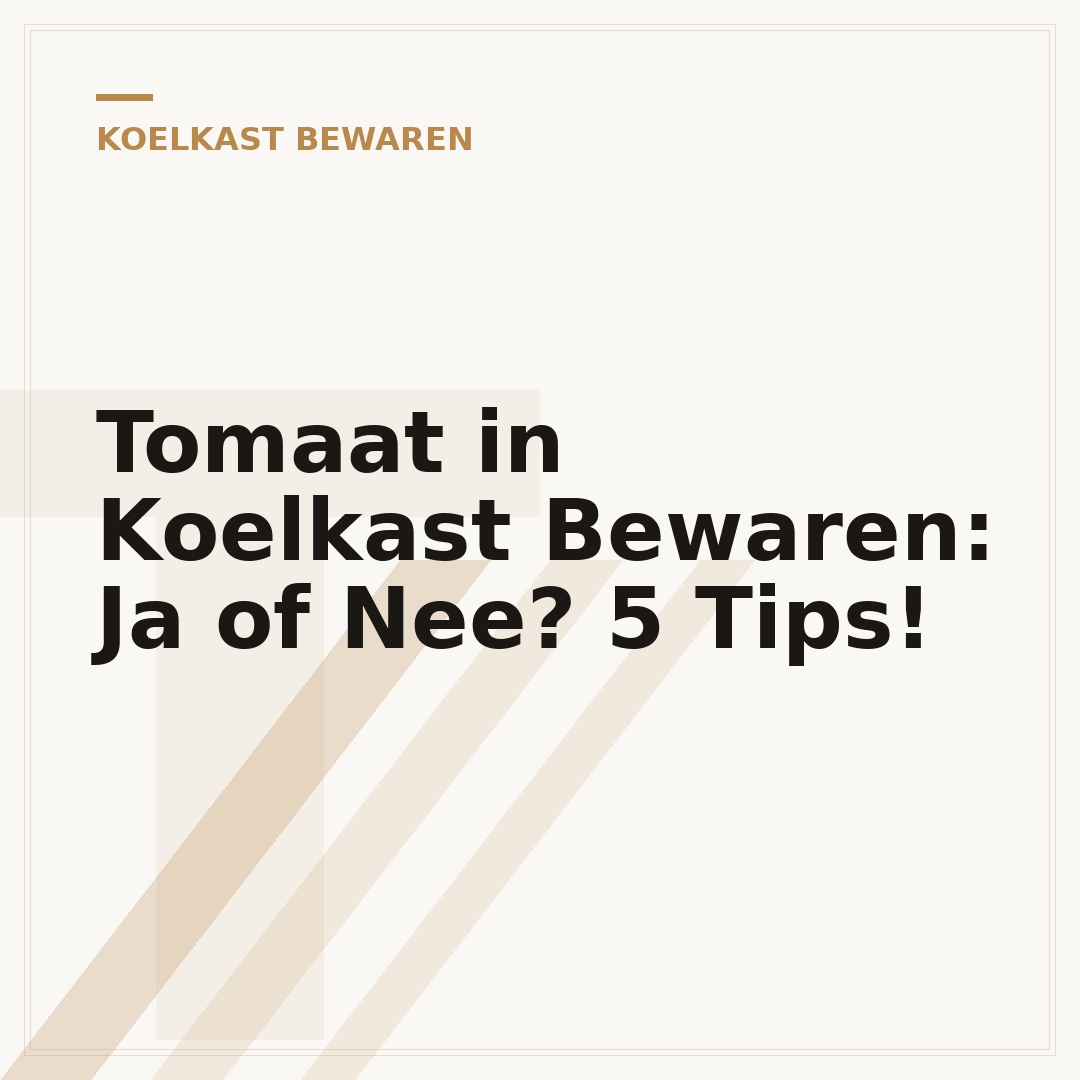 Tomaat in Koelkast Bewaren: Ja of Nee? 5 Tips!
