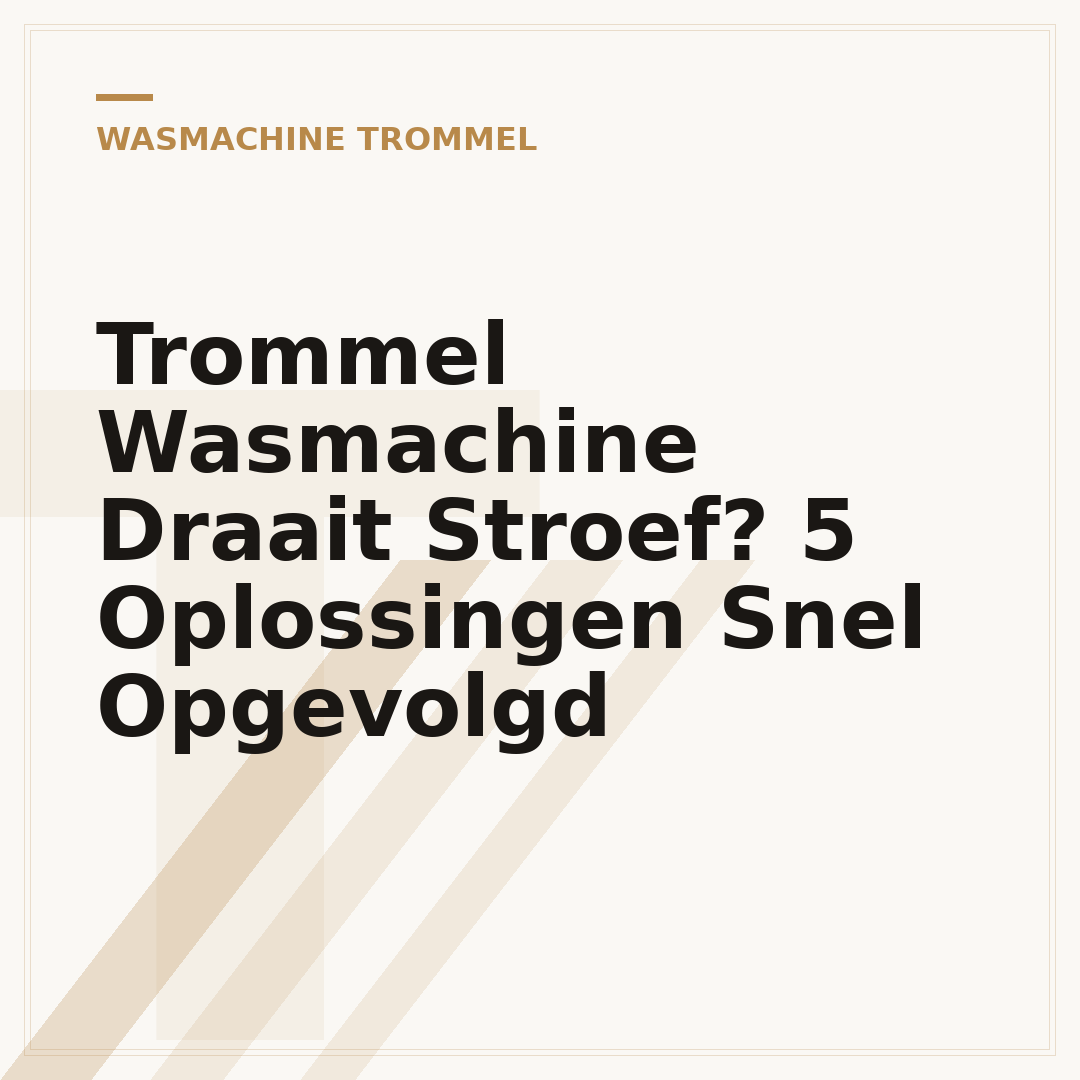 Trommel Wasmachine Draait Stroef? 5 Oplossingen Snel Opgevolgd