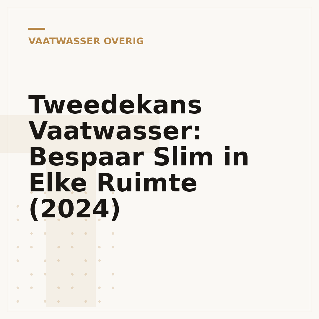Tweedekans Vaatwasser: Bespaar Slim in Elke Ruimte (2024)