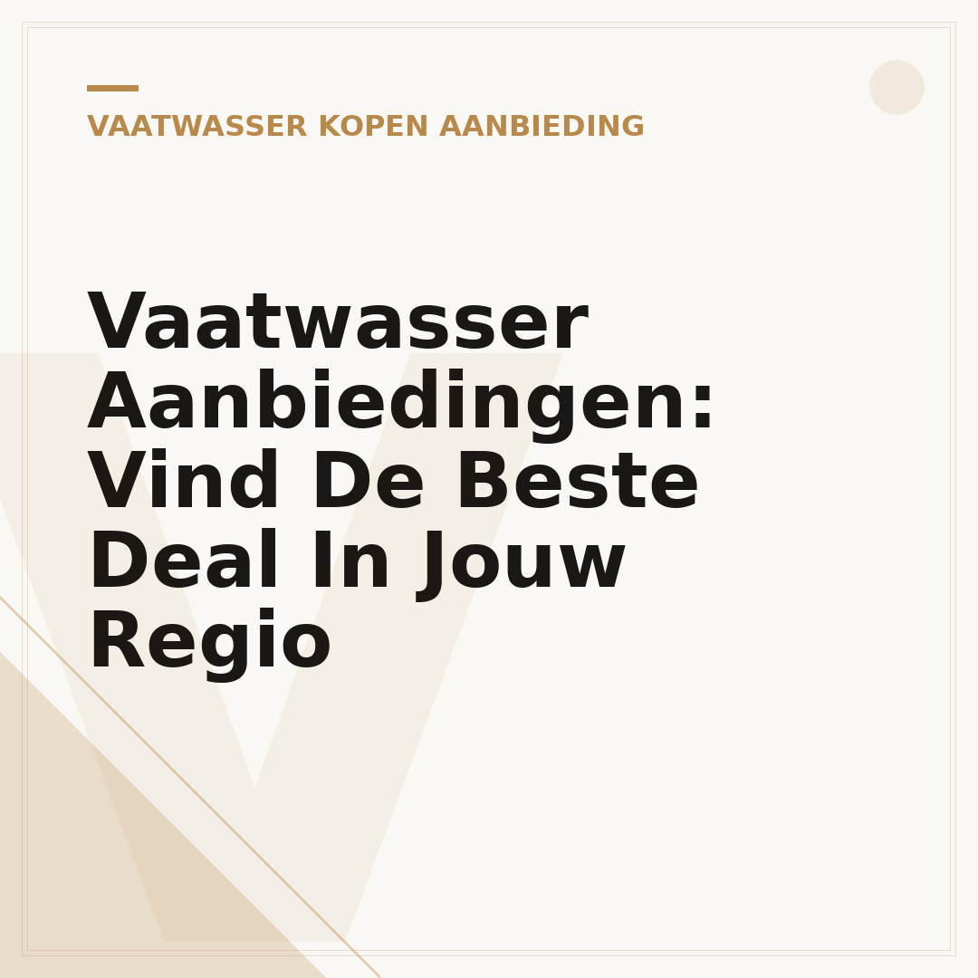 Vaatwasser Aanbiedingen: Vind De Beste Deal In Jouw Regio