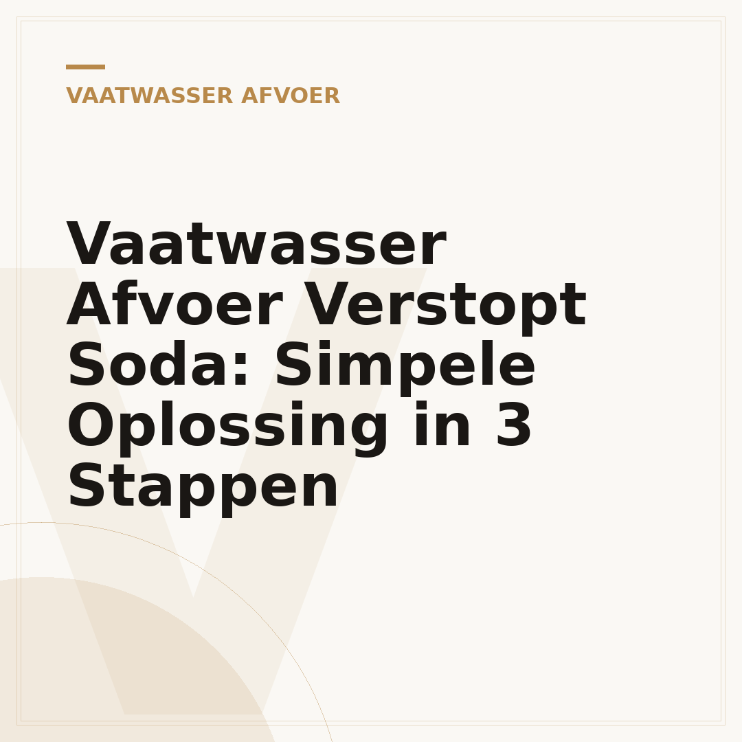 Vaatwasser Afvoer Verstopt Soda: Simpele Oplossing in 3 Stappen