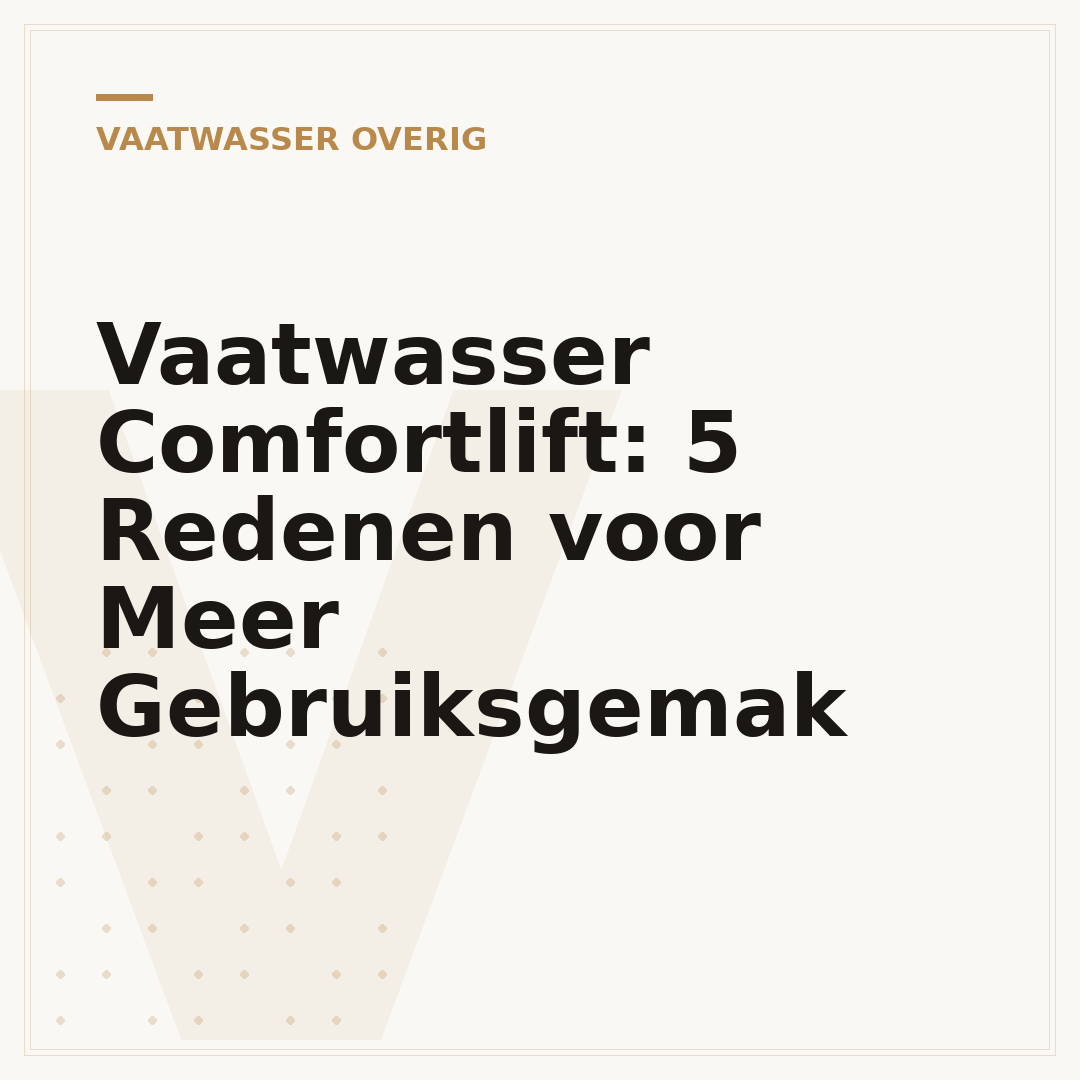 Vaatwasser Comfortlift: 5 Redenen voor Meer Gebruiksgemak