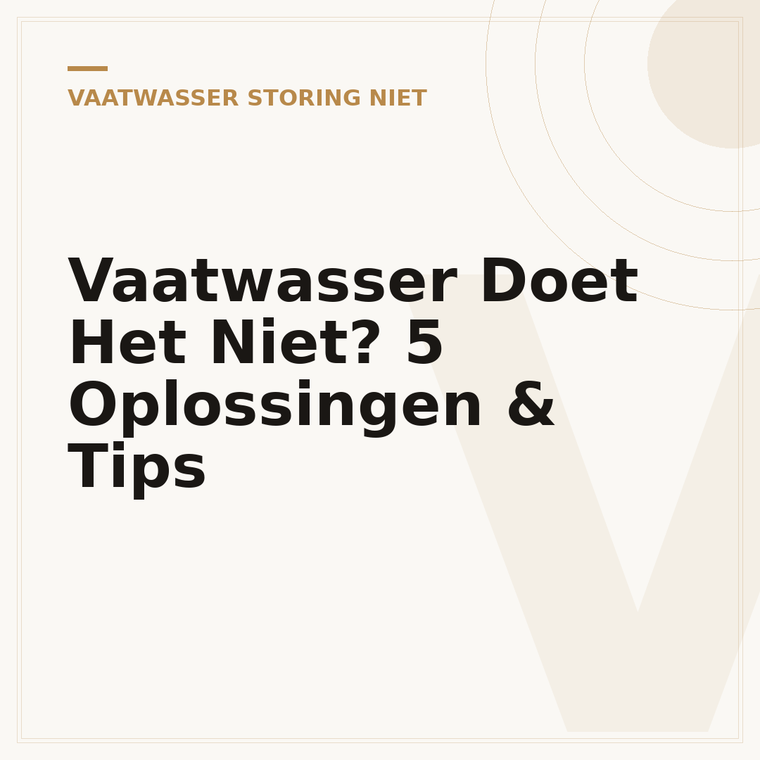 Vaatwasser Doet Het Niet? 5 Oplossingen & Tips
