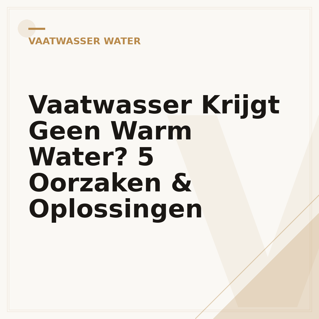 Vaatwasser Krijgt Geen Warm Water? 5 Oorzaken & Oplossingen