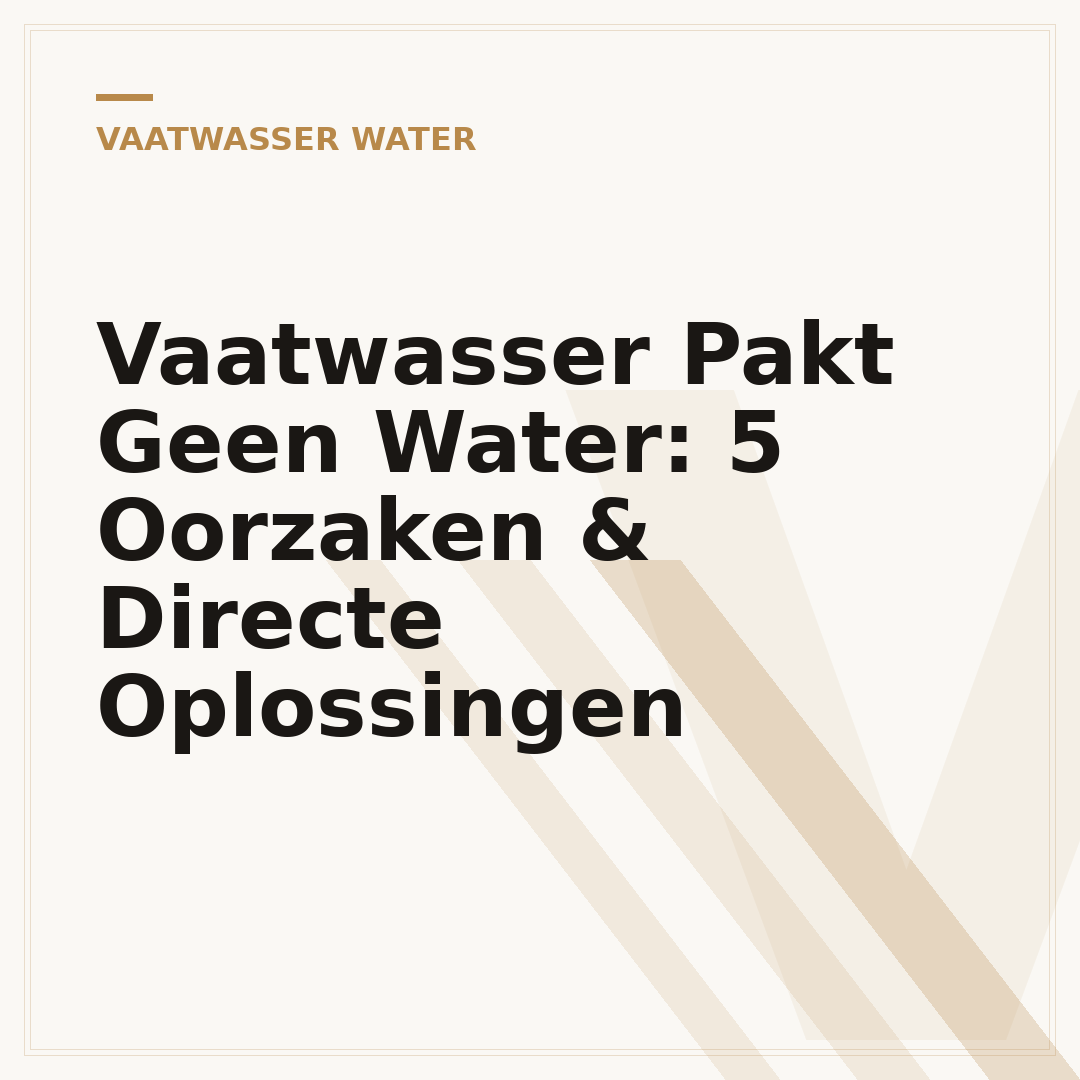 Vaatwasser Pakt Geen Water: 5 Oorzaken & Directe Oplossingen