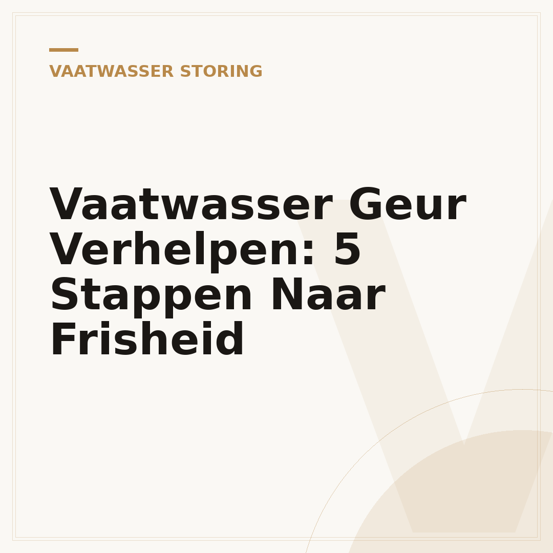 Vaatwasser Geur Verhelpen: 5 Stappen Naar Frisheid