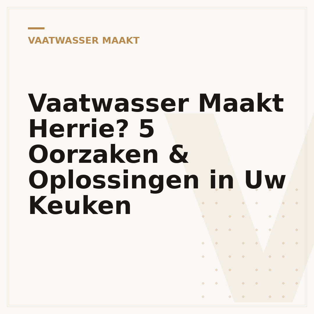 Vaatwasser Maakt Herrie? 5 Oorzaken & Oplossingen in Uw Keuken