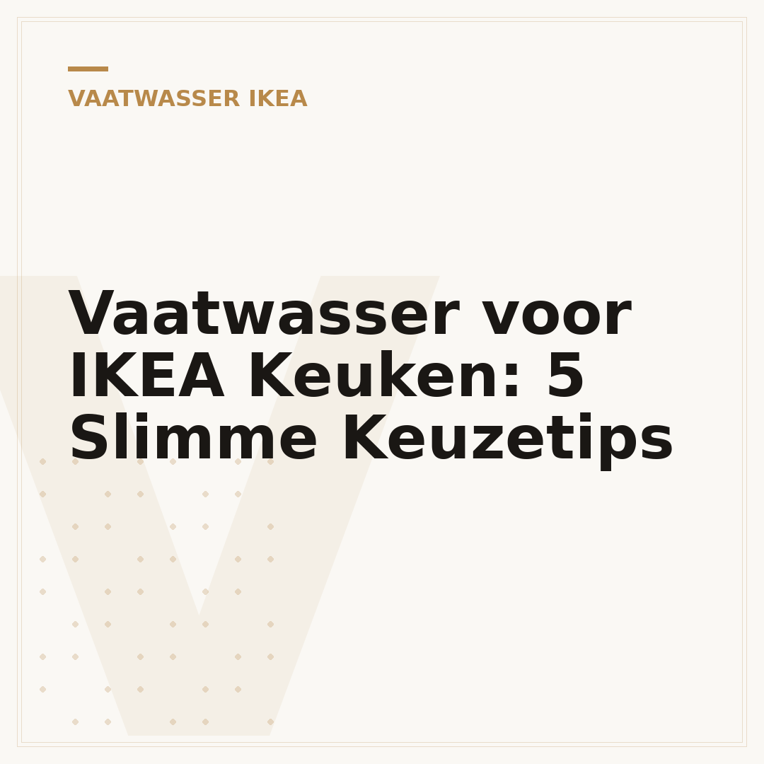 Vaatwasser voor IKEA Keuken: 5 Slimme Keuzetips