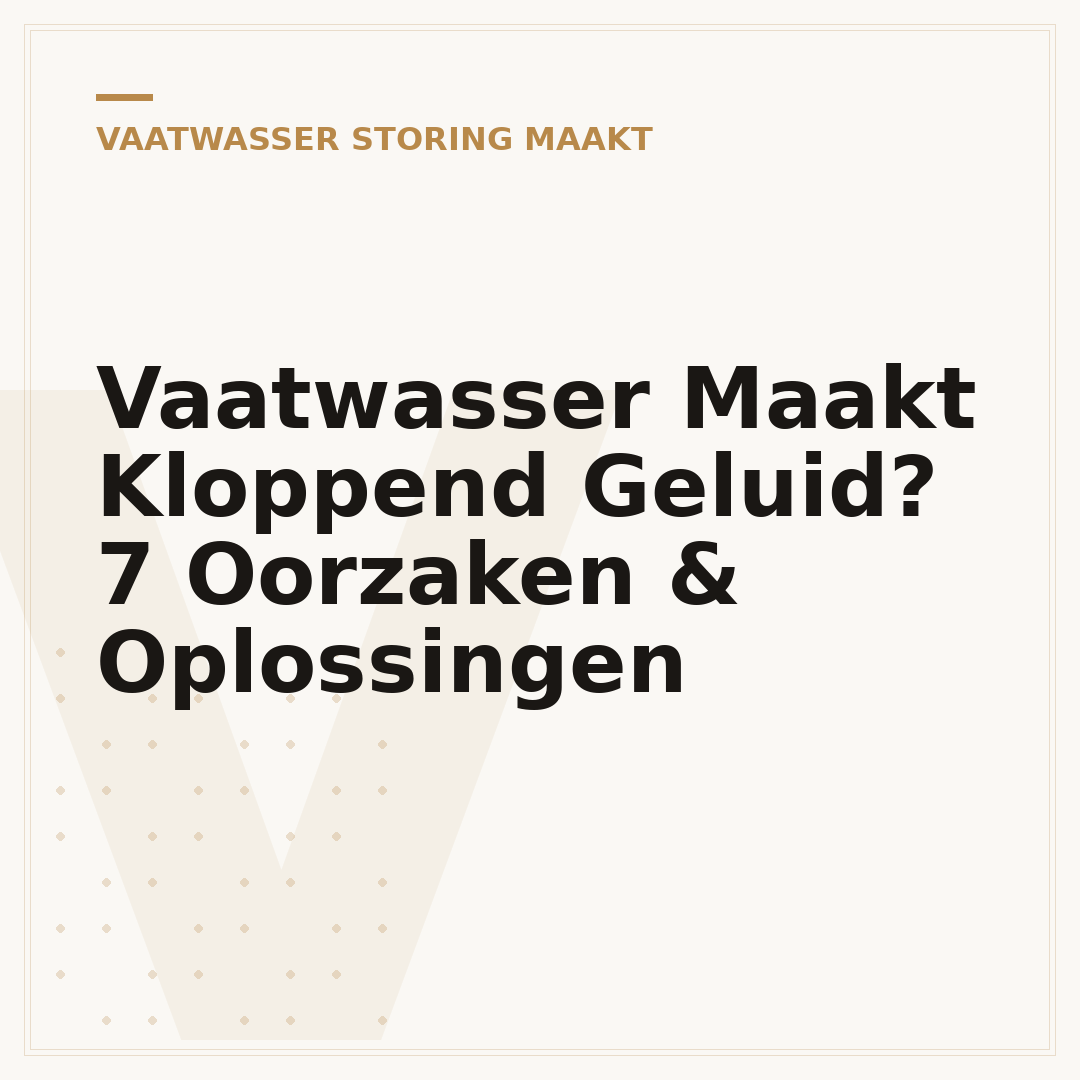 Vaatwasser Maakt Kloppend Geluid? 7 Oorzaken & Oplossingen