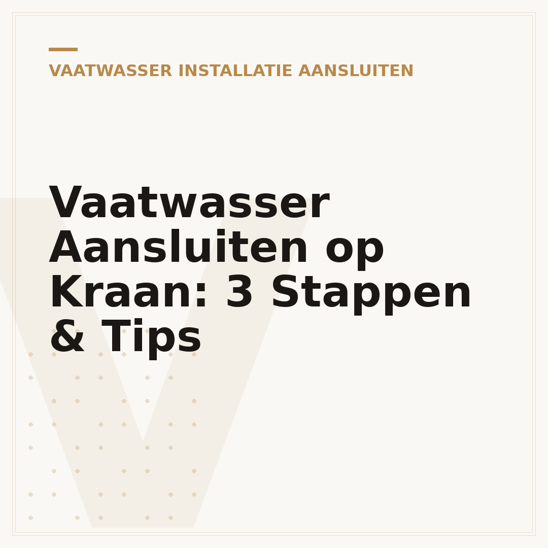 Vaatwasser Aansluiten op Kraan: 3 Stappen & Tips