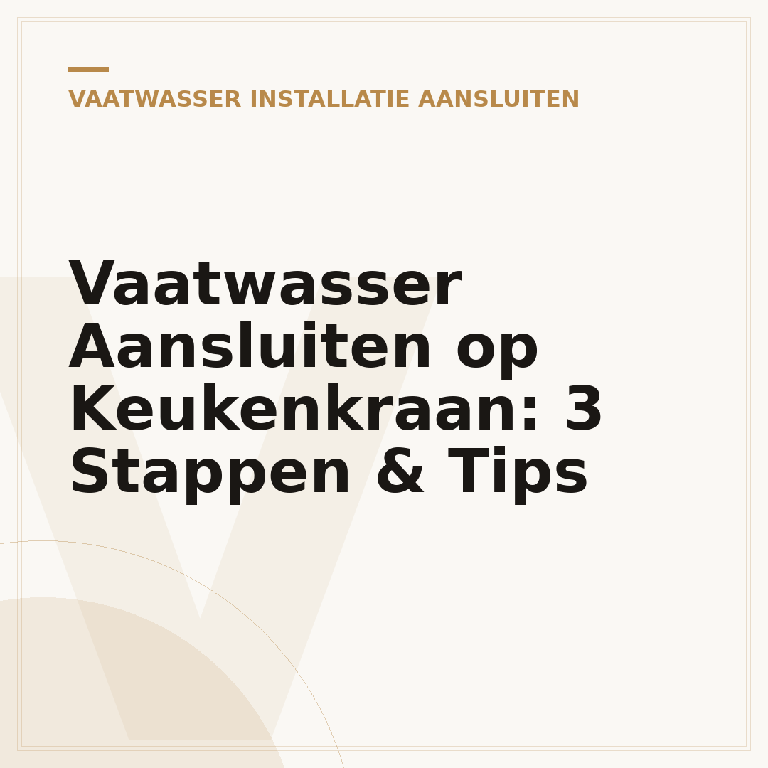 Vaatwasser Aansluiten op Keukenkraan: 3 Stappen & Tips