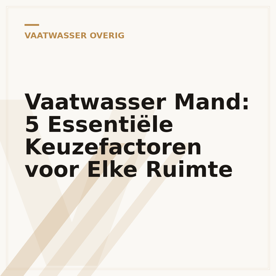 Vaatwasser Mand: 5 Essentiële Keuzefactoren voor Elke Ruimte